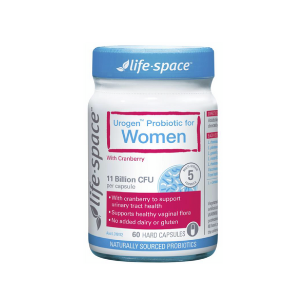 【Life Space】女性益生菌-添加蔓越莓 60顆 Urogen Probiotic For Women 60 Capsules