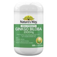 【Nature's Way】銀杏 2000mg 120顆 效期2025.03 Ginkgo Biloba 2000mg 120 Tablets
