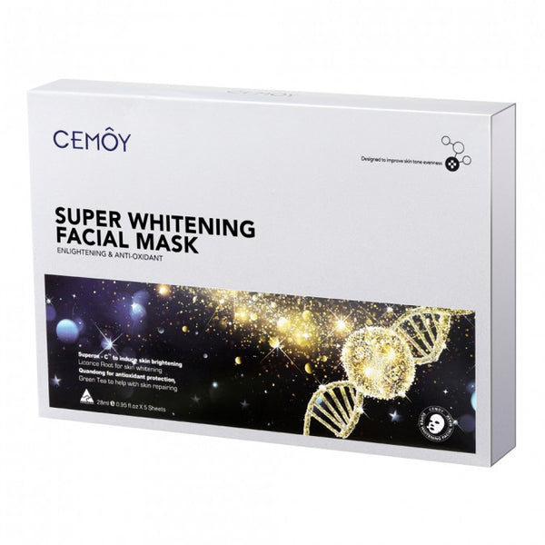 【CEMOY】向日葵靚白面膜5入 Super Whitening Facial Mask 5 Pack