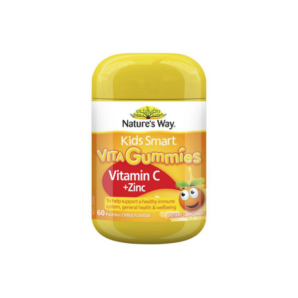 【Nature's Way】維他命C+鋅兒童軟糖 60顆 Kids Smart Vita Gummies Vitamin C + Zinc 60 Pastilles