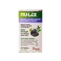 【Nulax】 樂康錠-西梅加強版 40顆 Natural Laxative Tablets with Senna and Prunes 40 Tablets